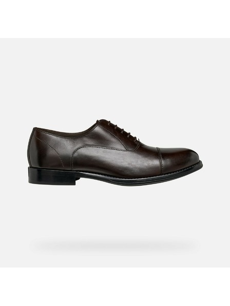 Geox Dunkelbraune Herren Businessschuhe Geox Barberigo