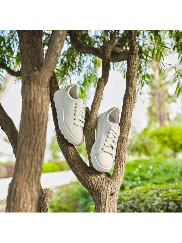 Geox Weiß Damen Geox Spherica Ec4.1 Turnschuhe