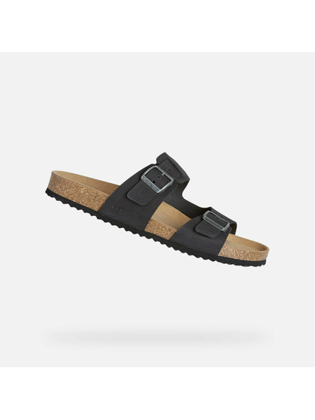 Geox Schwarze Herren-Slipper Geox Ghita