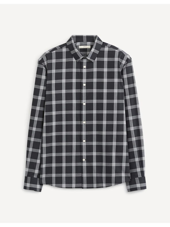 Celio Baumwollhemd Sablack