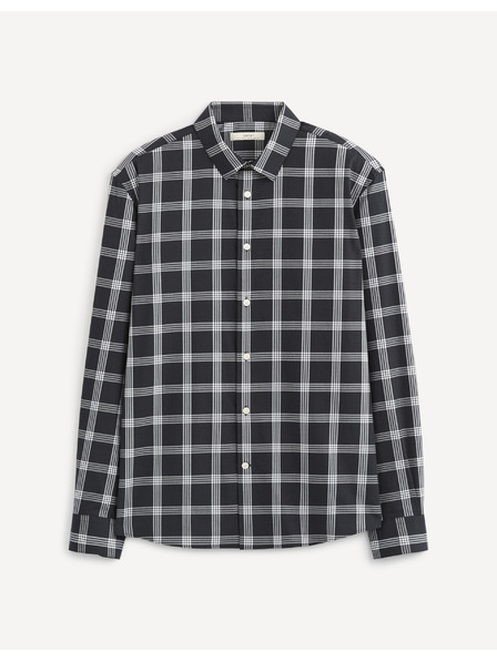 Celio Baumwollhemd Sablack