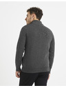 Celio Dunkelgrauer Basic-Pullover Celio Vemilano