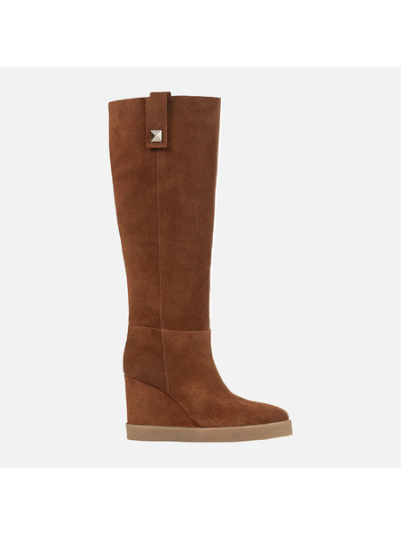 Geox Braune Damen Stiefeletten Geox Wedge