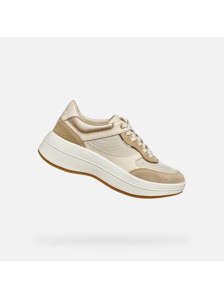 Geox Beige Damen-Sneaker Geox Spherica Ecub-3
