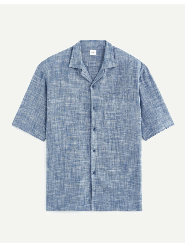 Celio Blau gestreiftes Herrenhemd Celio Tallinn
