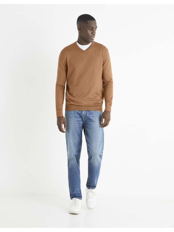 Celio Brauner Herrenpullover Celio Befirstv