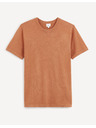 Celio Braunes Herren Basic-T-Shirt Celio Be1stee