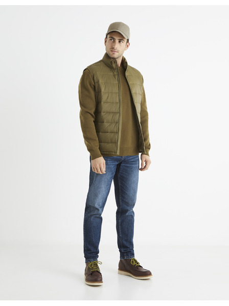Celio Khakifarbene Herren-Steppweste Celio