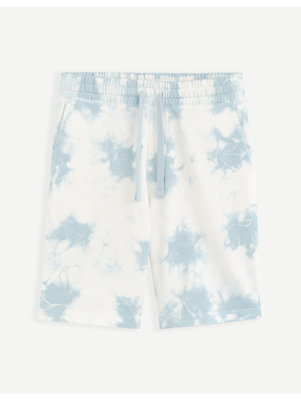 Celio Blaue Batik-Shorts Celio Botache