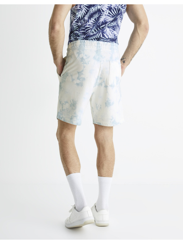 Celio Blaue Batik-Shorts Celio Botache