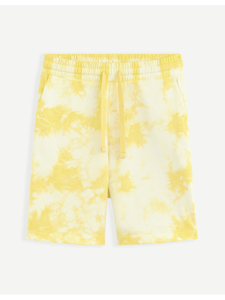 Celio Gelbe Batikshorts Celio Botache