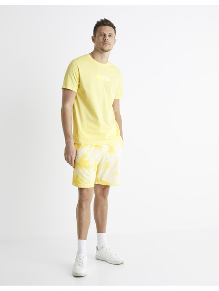 Celio Gelbe Batikshorts Celio Botache