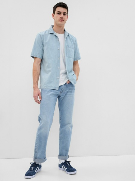GAP Chambray Hemd mit kurzen Ärmeln GAP