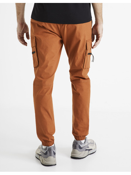 Celio Ziegelfarbene Herren Cargohose Celio Dozip