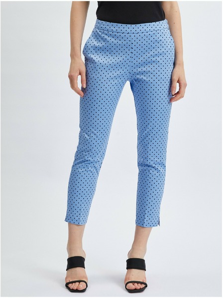 Orsay Blaue dreiviertellange Damen-Polka-Dot-Hose ORSAY