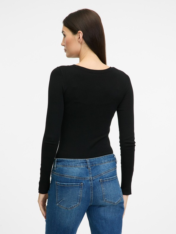 Orsay Schwarzer leichter Damen-Pullover ORSAY