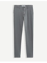 Celio Graue Herren-Cropped-Hose Celio