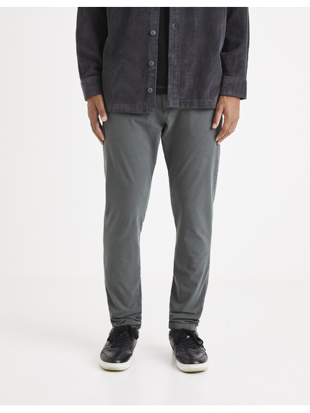 Celio Graue Herren-Cropped-Hose Celio