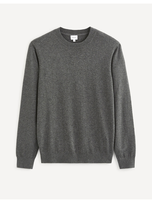 Celio Grauer Herren-Basic-Pullover Celio