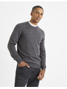 Celio Grauer Herren-Basic-Pullover Celio