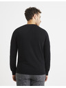 Celio Schwarzer Herren-Basic-Pullover Celio