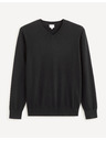 Celio Schwarzer Celio Veviflex-Pullover