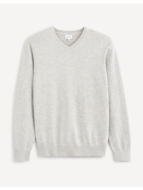 Celio Hellgrauer Pullover Celio Veviflex
