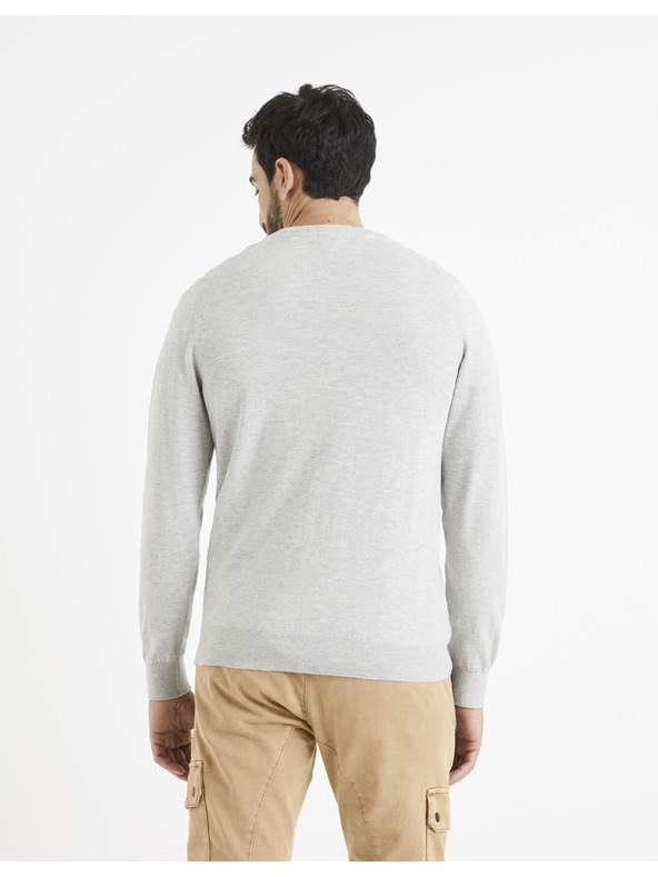 Celio Hellgrauer Pullover Celio Veviflex