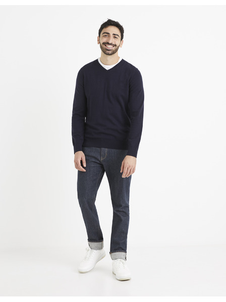 Celio Dunkelblauer Pullover Celio Veviflex