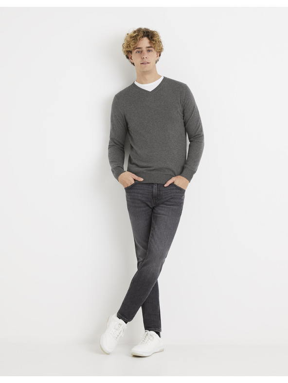 Celio Celio Veviflex Grauer Pullover