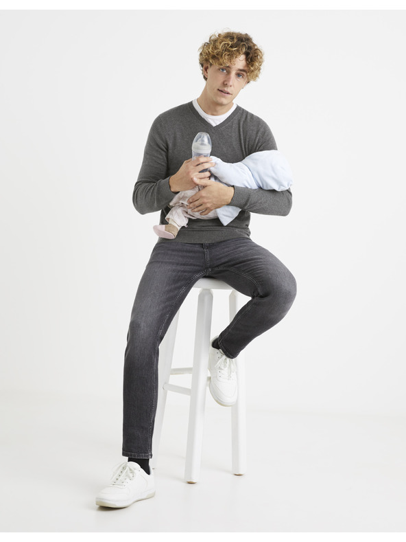 Celio Celio Veviflex Grauer Pullover