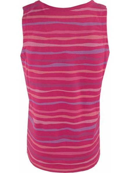 ALPINE PRO Dunkelrosa gemustertes Tank-Top für Mädchen ALPINE PRO Holso