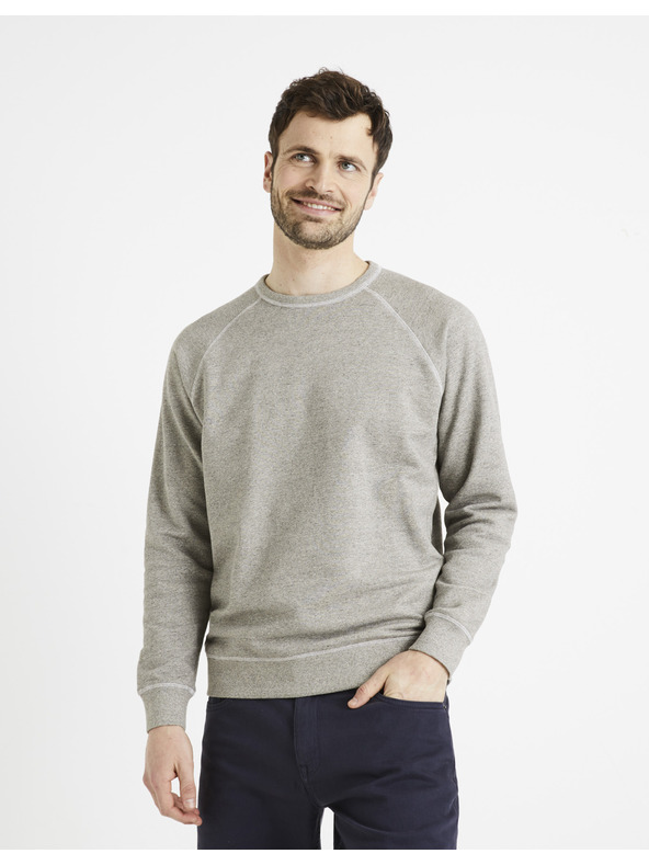 Celio Hellgraues Herren-Sweatshirt von Celio Degood