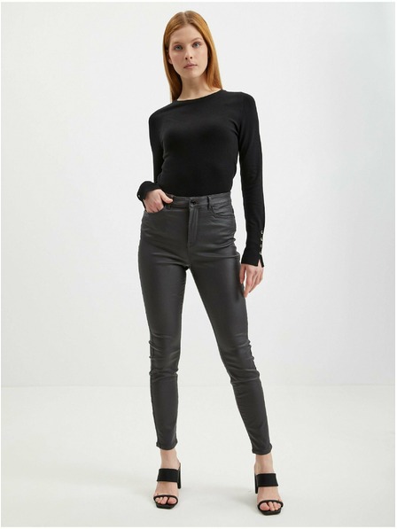 Orsay Graue Damen Kunstlederhose ORSAY