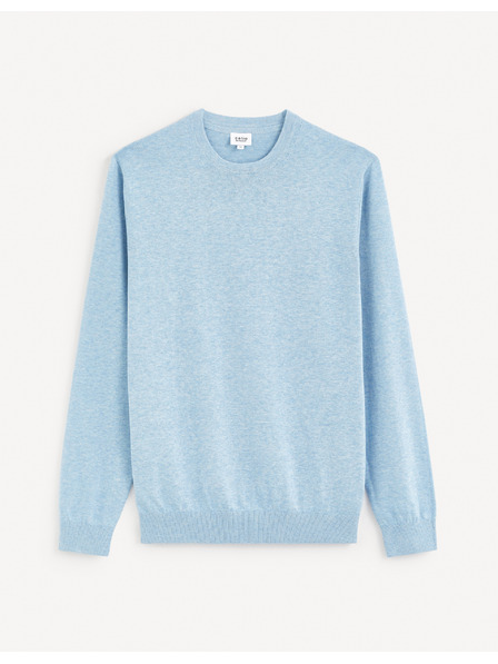 Celio Hellblauer Herren-Basic-Pullover Celio Decoton