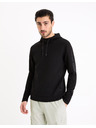 Celio Schwarzer Herren-Kapuzenpullover Celio Geyokecap