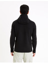 Celio Schwarzer Herren-Kapuzenpullover Celio Geyokecap