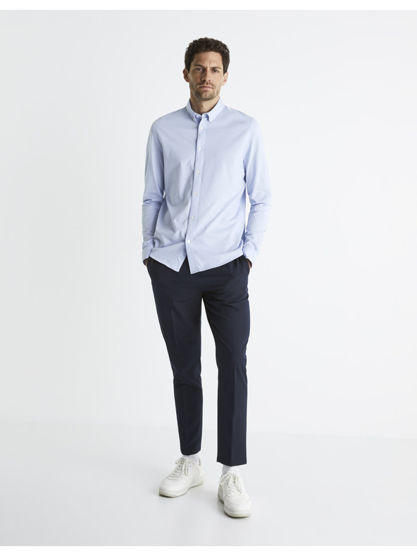 Celio Hellblaues Herrenhemd Celio Bapik