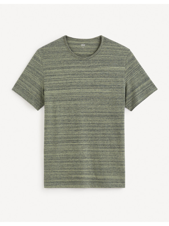 Celio Grün-graues Herren-T-Shirt Celio Gejecte