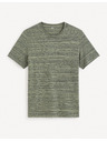 Celio Grün-graues Herren-T-Shirt Celio Gejecte
