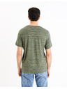 Celio Grün-graues Herren-T-Shirt Celio Gejecte