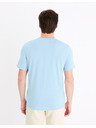 Celio Hellblaues Herren Basic-T-Shirt Celio Debasev
