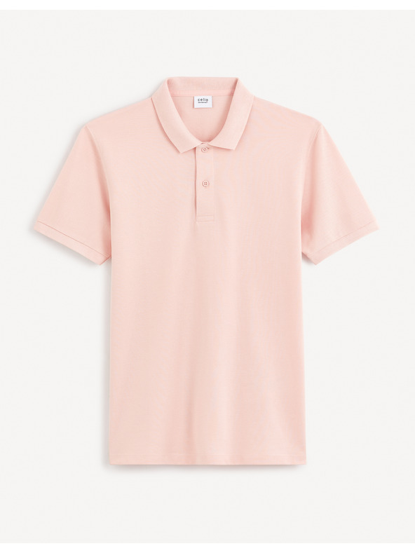 Celio Hellrosa Herren-Poloshirt Basic Celio Teone
