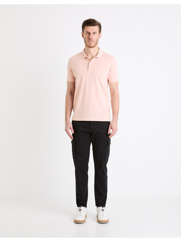 Celio Hellrosa Herren-Poloshirt Basic Celio Teone