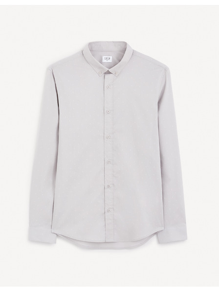 Celio Hellgraues Herrenhemd Celio Gaop