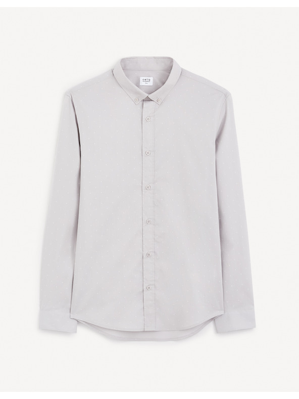 Celio Hellgraues Herrenhemd Celio Gaop