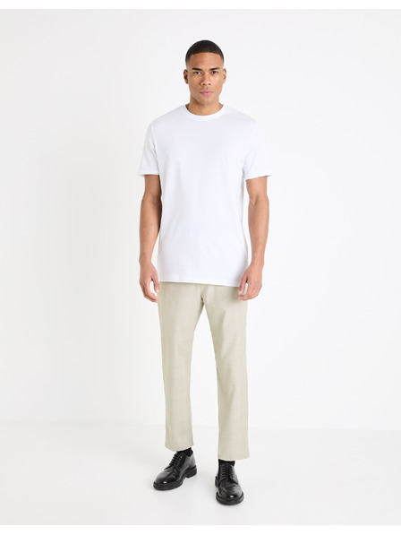 Celio Cremefarbene Herrenhose Celio Gocarre