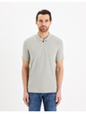 Celio Hellgraues Herren-Poloshirt Basic Celio Gebenoit