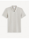 Celio Hellgraues Herren-Poloshirt Basic Celio Gebenoit