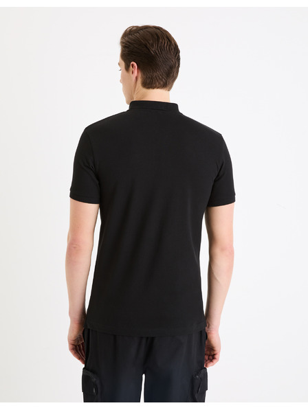 Celio Schwarzes Herren-Poloshirt Basic Celio Gebenoit